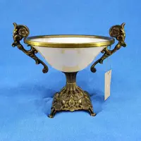 ظرف شیرینی و آجیل پایه دار طرح سنگی اریکو کد 1882