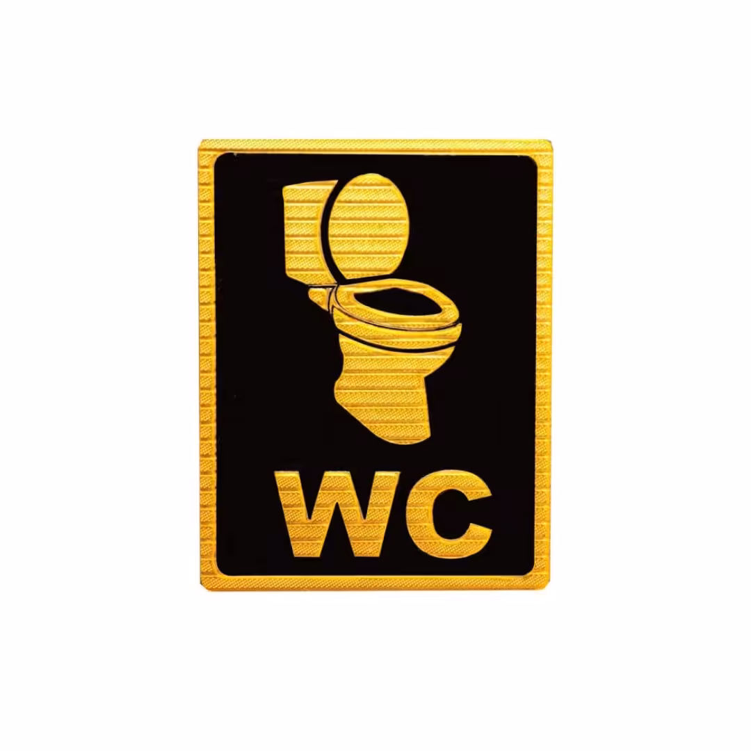 تابلو دیواری طرح دستشویی 7 × 9 سانتی متر 