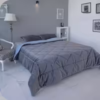 سرویس روتختی دونفره 8 تکه مخمل لومانا رنگ تیتانیوم