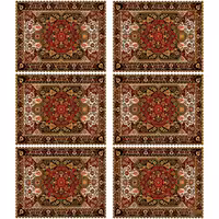 زیر بشقابی مستطیلی پارچه مخمل سایز 35 در 40 مدل U3-458 شرکت رنس