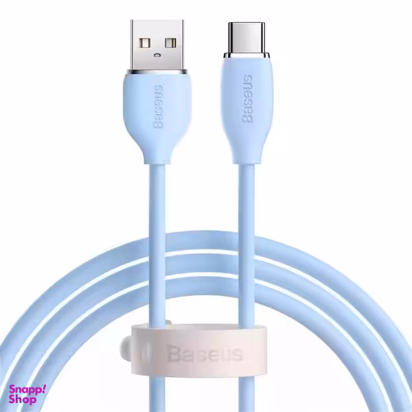 کابل USB به USB-C باسئوس مدل (JELLY LIQUID SILICA GEL (100W طول 1.2 متر