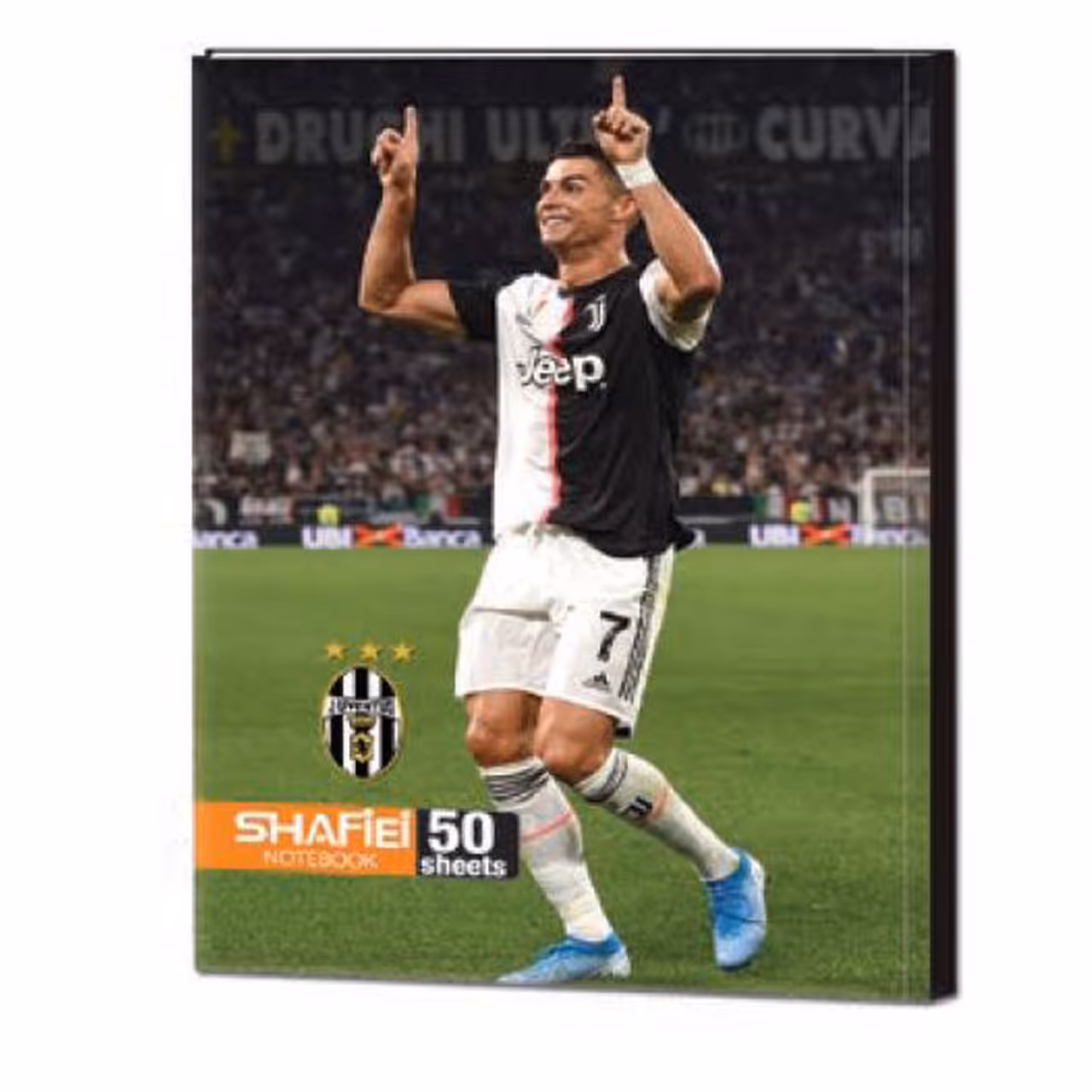 دفتر مشق 50 برگ فوتبالی ته چسب جلد گلاسه یووی  براق شفیعی کد 12 (پس کرایه)