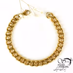 دستبند کارتیه استیل طرح طلا کد 8943