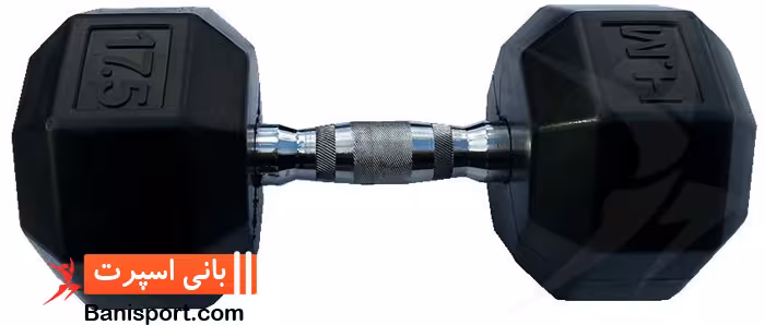 دمبل 8 ضلعی پیشگام 17 و نیم کیلوگرم