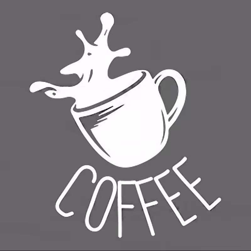 استیکر دیواری اکسان استور  طرح کافه کد SD013S