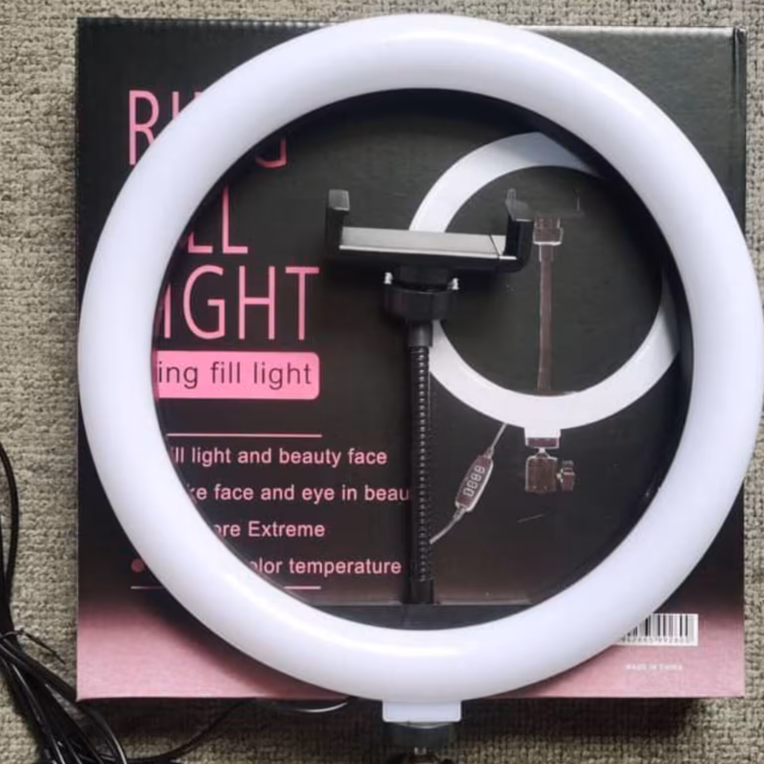 رینگ لایت 10 اینچ بدون پایه