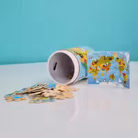 پازل استوانه ای  طرح حیوانات کره زمین کد P/XY0060/D