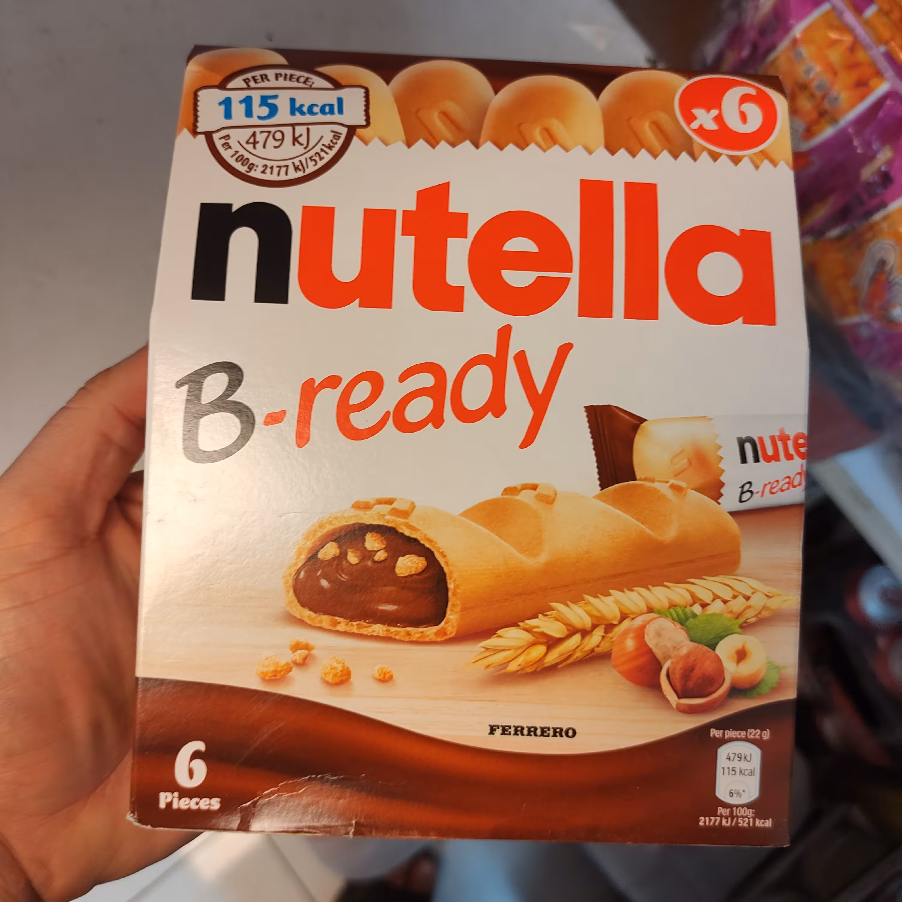 نوتلا بریدی 6 عددی Nutella b-readyارسال رایگان