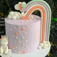 کیک یونیکورن اسب تک شاخ