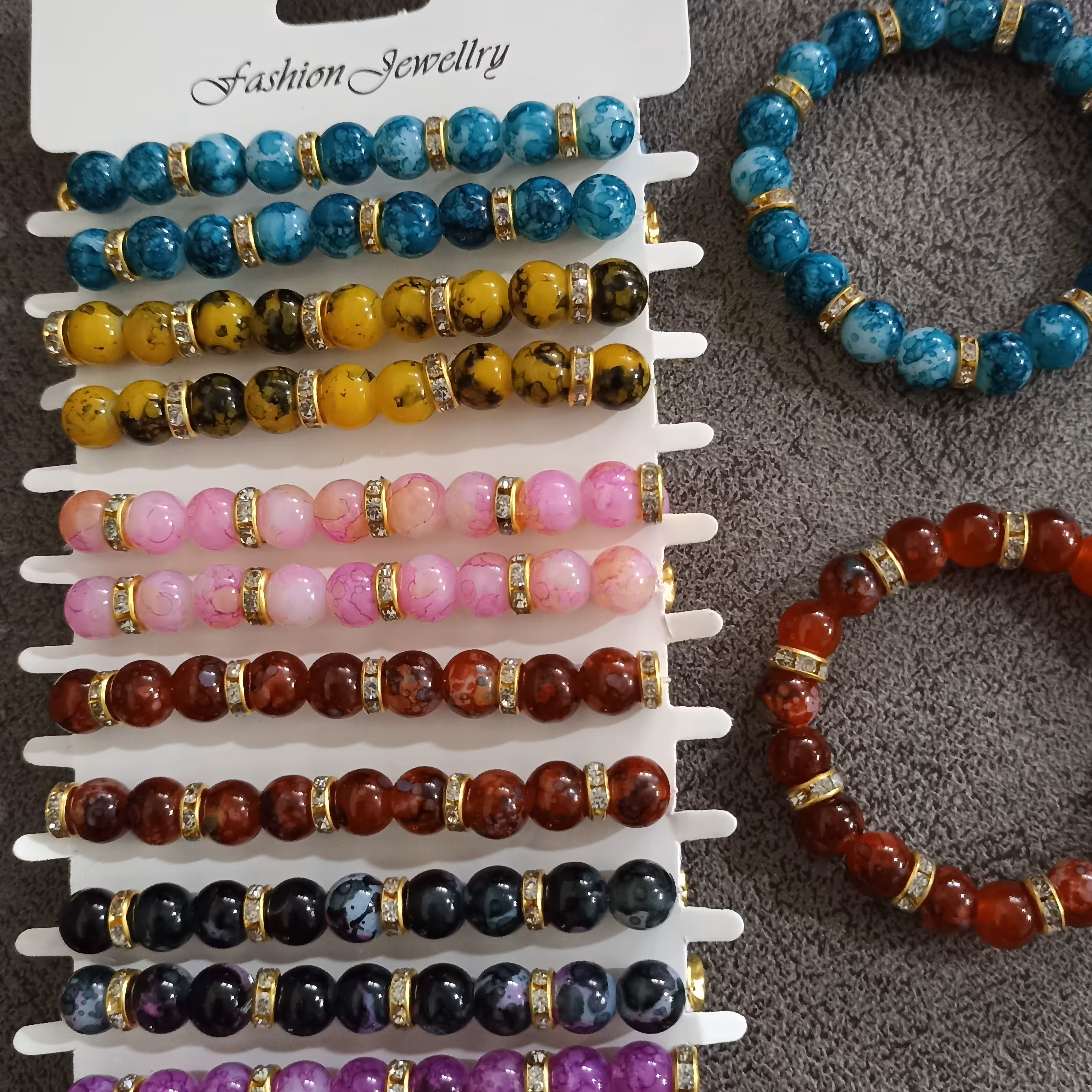 دستبند آبرنگی رینگ دار