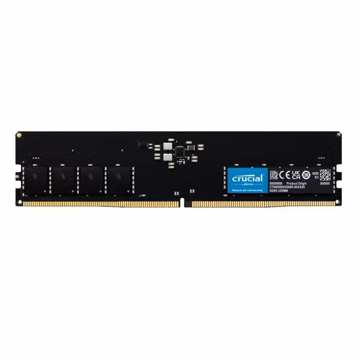 رم کامپیوتر DDR5 تک کاناله 5600 مگاهرتز CL46 کروشیال ظرفیت 32 گیگابایت