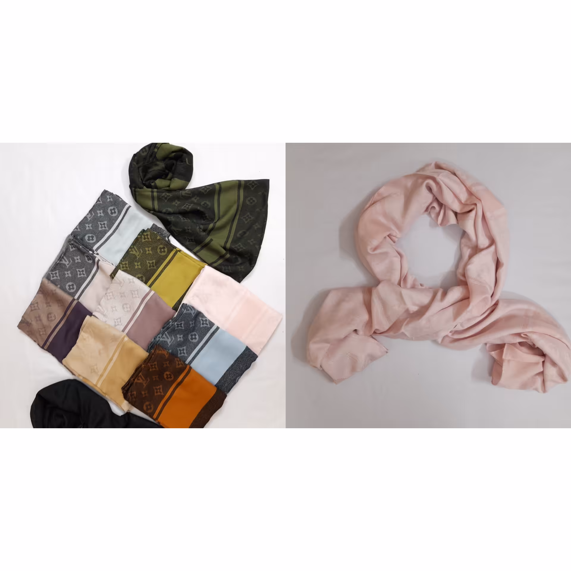 شال مجلسی ژاکارد LV زنانه با رنگ های مختلف کد 002