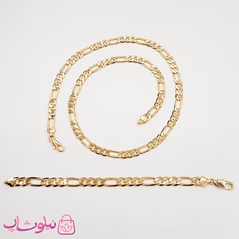 ست گردنبند و دستبند ژوپینگ مدل فیگارو