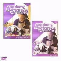 کتاب Academy Stars 5 اثر جمعی از نویسندگان انتشارات macmillan دو جلدی