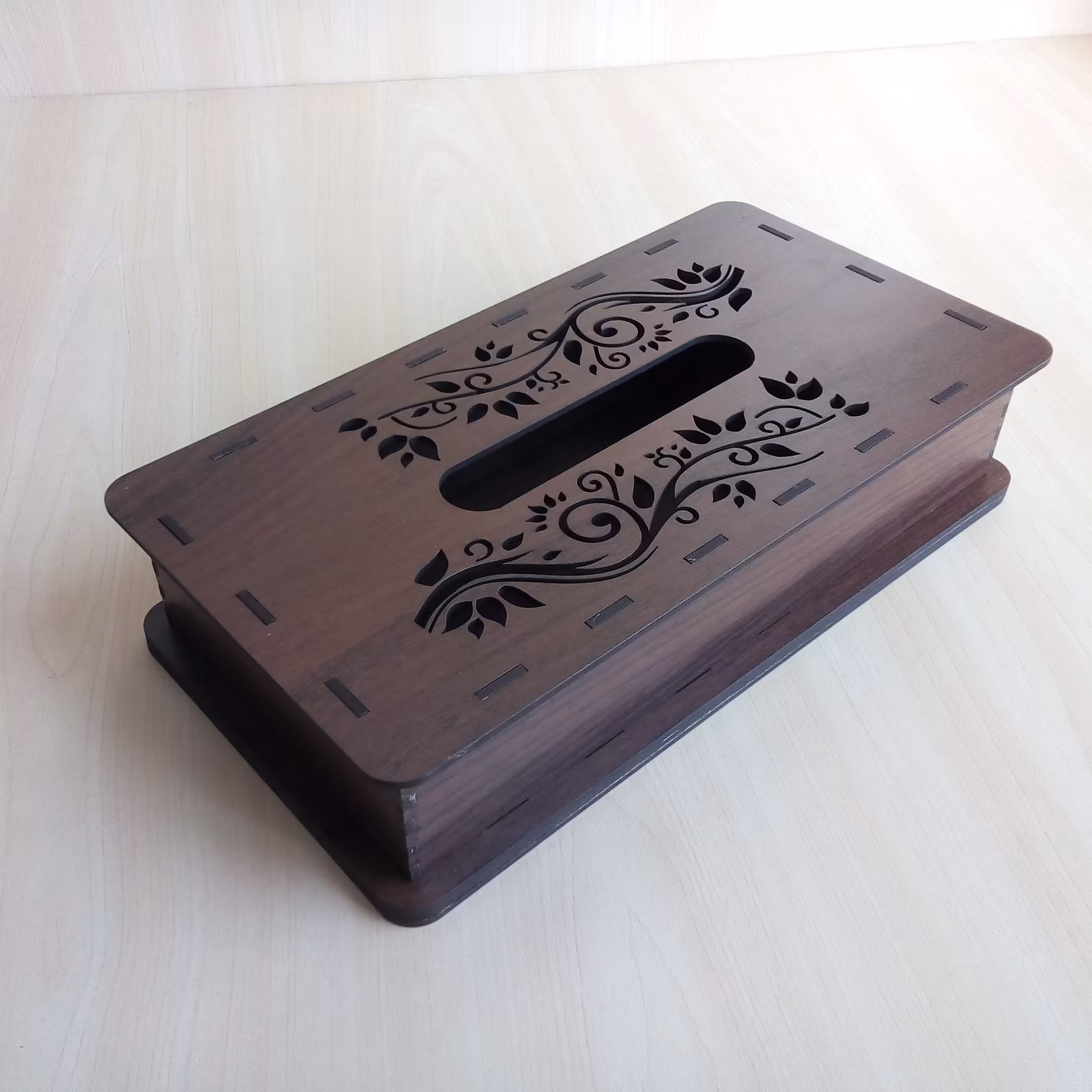 جعبه دستمال کاغذی گل پیچ 100 برگی