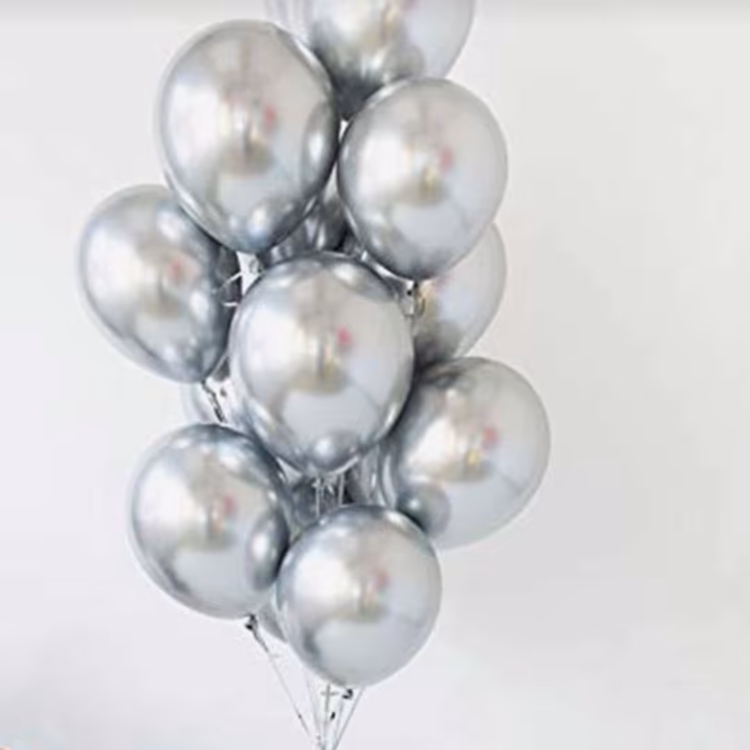 بادکنک کروم نقره ای