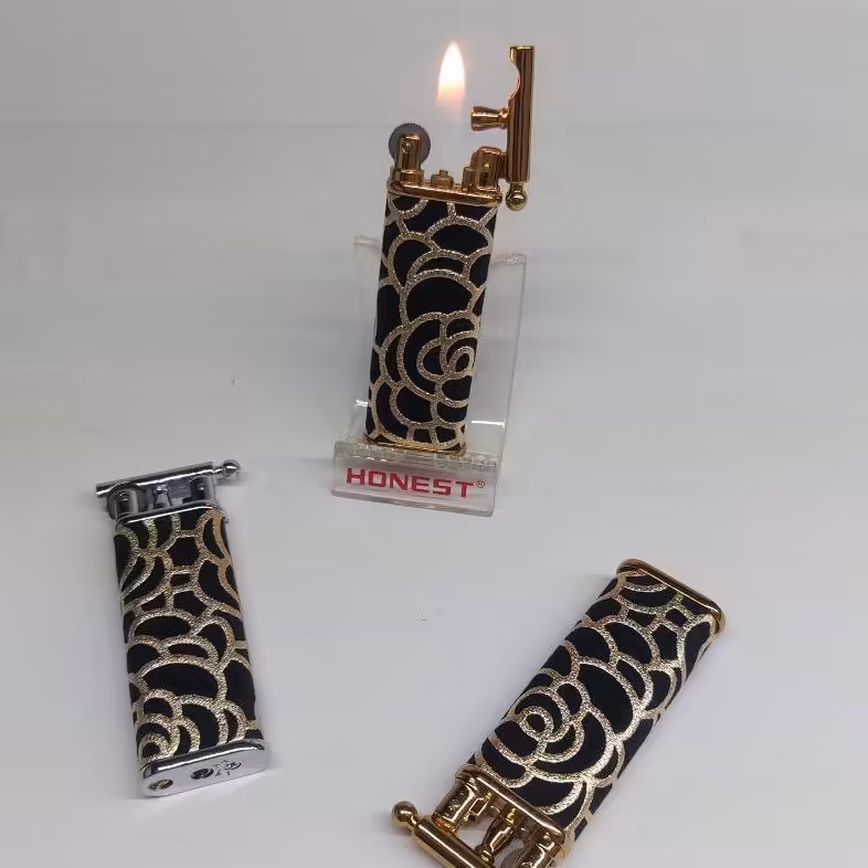 فندک سنگی گل مخملی فندک مخملی فندک فانتزی