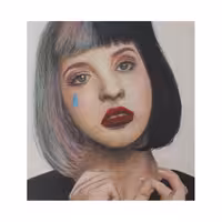 نقاشی مداد رنگی مدل ملانی مارتینز کد 01