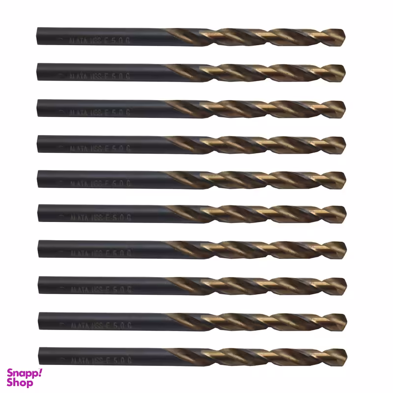 مته آهن آلاتا مدل YP-HSS-E-DIN338-05MM سایز 5 میلی متر مجموعه 10عددی