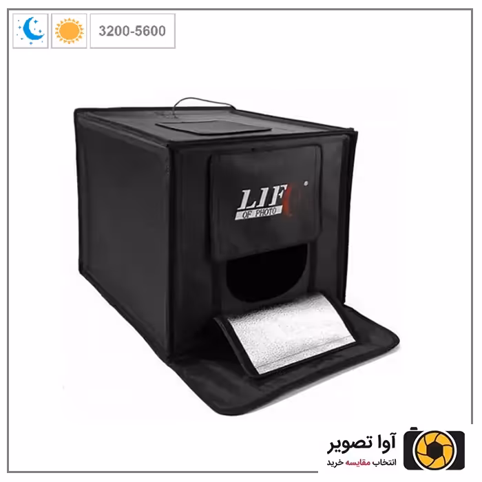 خیمه نور ال ای دار دو رنگ لایف Life of Photo LED660 60cm