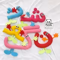 پک حروف الفبای فارسی نمدی ( 35 سانتی بدون در نظر گرفتن پاها)، ویژه تدریس معلم در کلاس