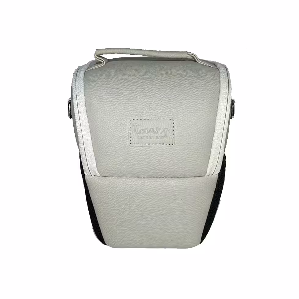 کیف دوربین عکاسی پوزه ای ترنگ سایز S طوسی روشن