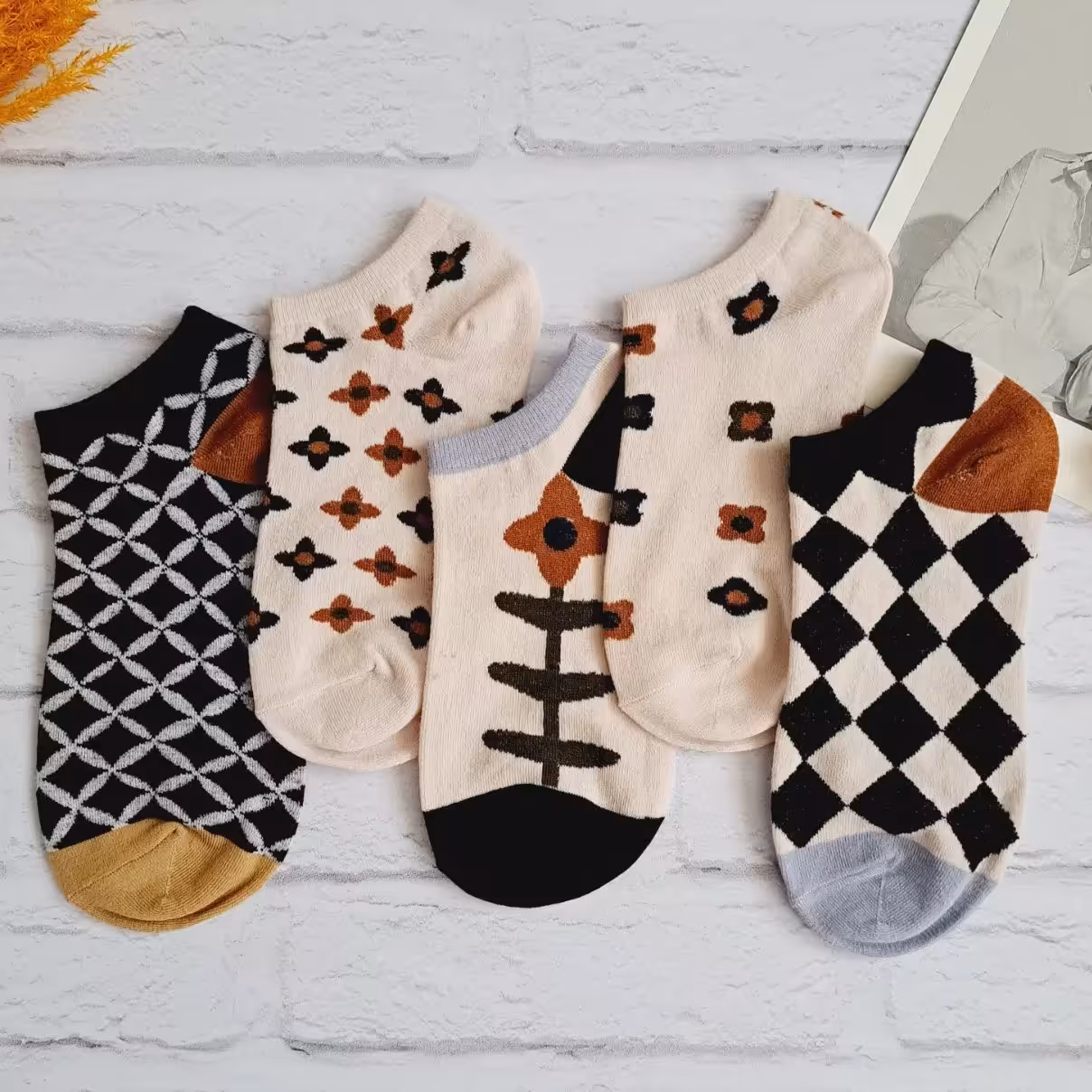 جوراب مچی وارداتی جنس نخ پنبه