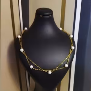 گردنبند مرواریدی استیل درجه یک