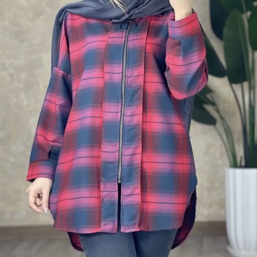 حراج مانتو چهارخونه نخی