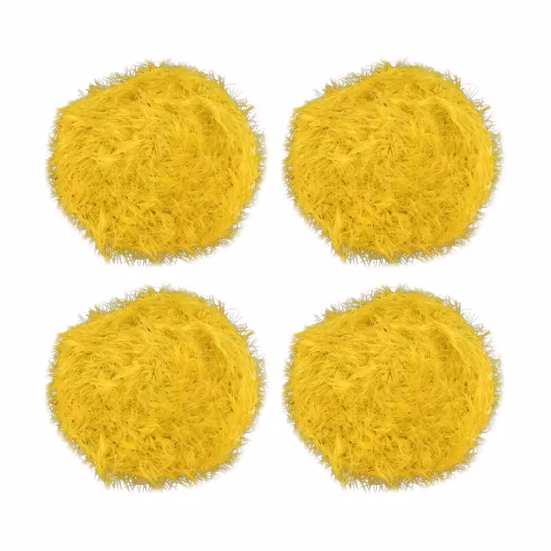 اسکاج بافتنی ظرفشویی بسته 4 عددی زردرنگ