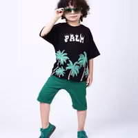 تیشرت شلوارک لش استایل نخل