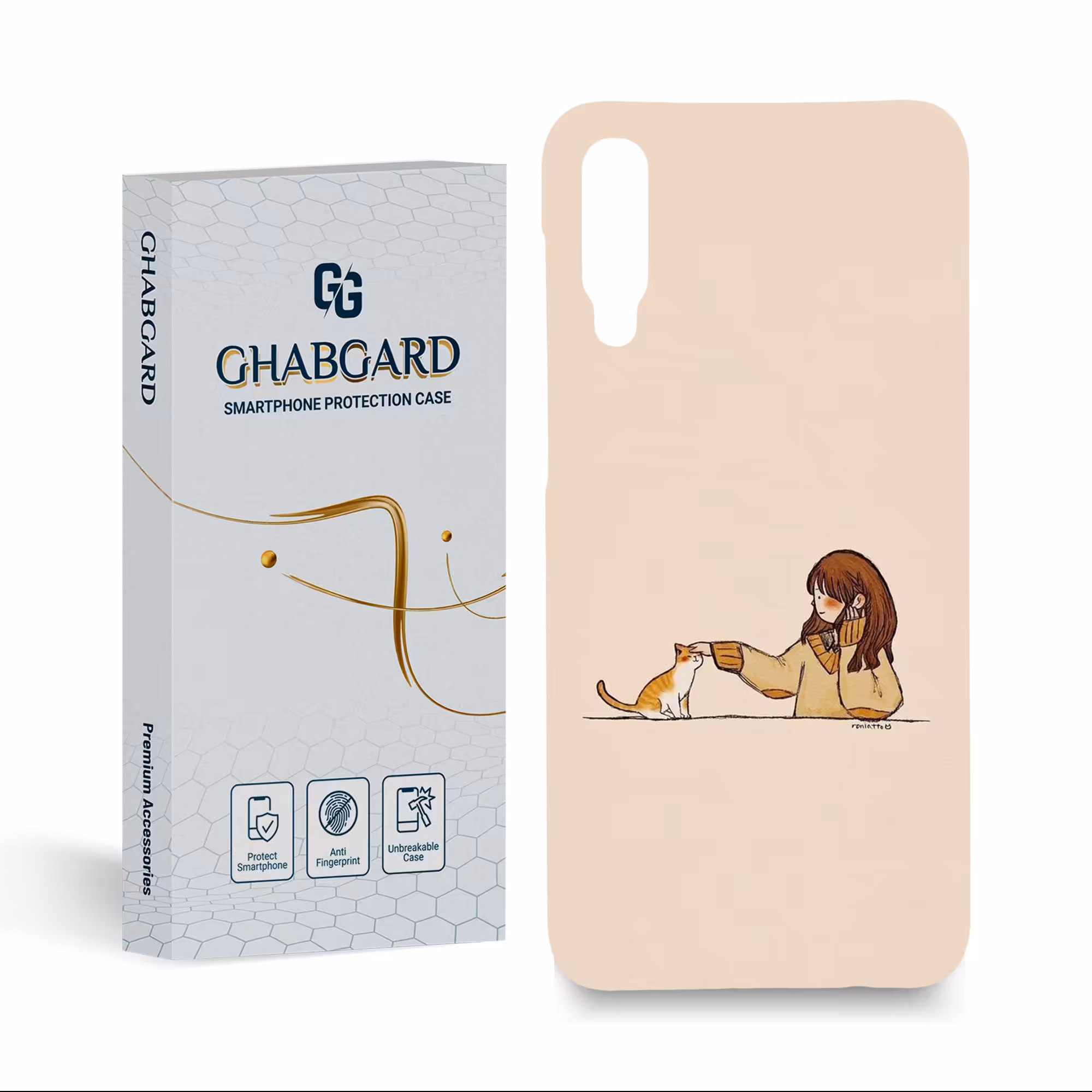 کاور گارد قاب دخترانه مدل g1107  مناسب برای گوشی سامسونگ a50 