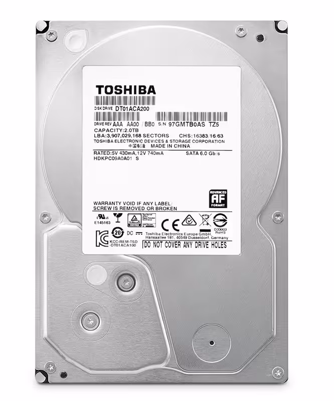 هارد دیسک توشیبا 2 ترابایت TOSHIBA 2TB-128MB