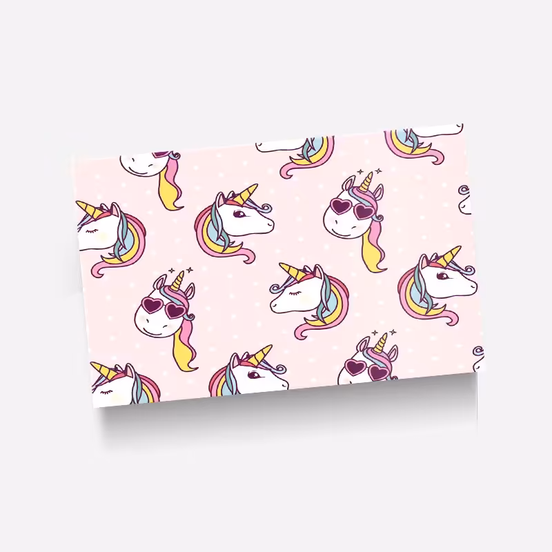 استیکر(برچسب) کارت عابر بانک-طرح اسب تک شاخ(Unicorn)-کد725-سفارشی