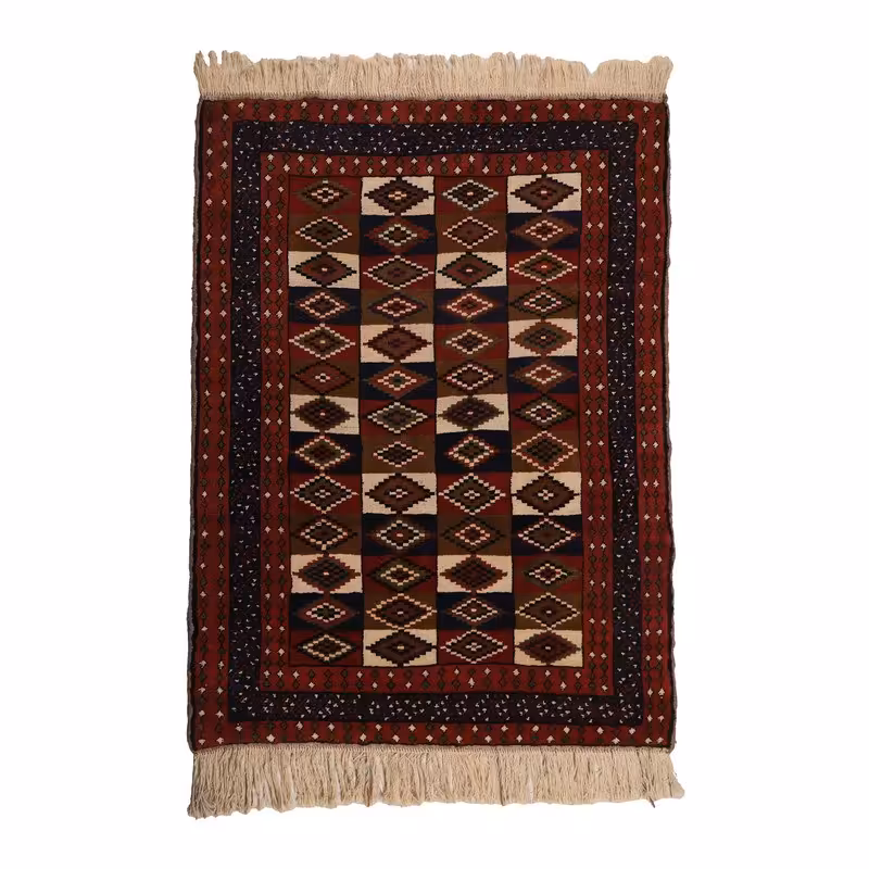 فرش دستباف دو و نیم متری طرح خراسان کد 4020305