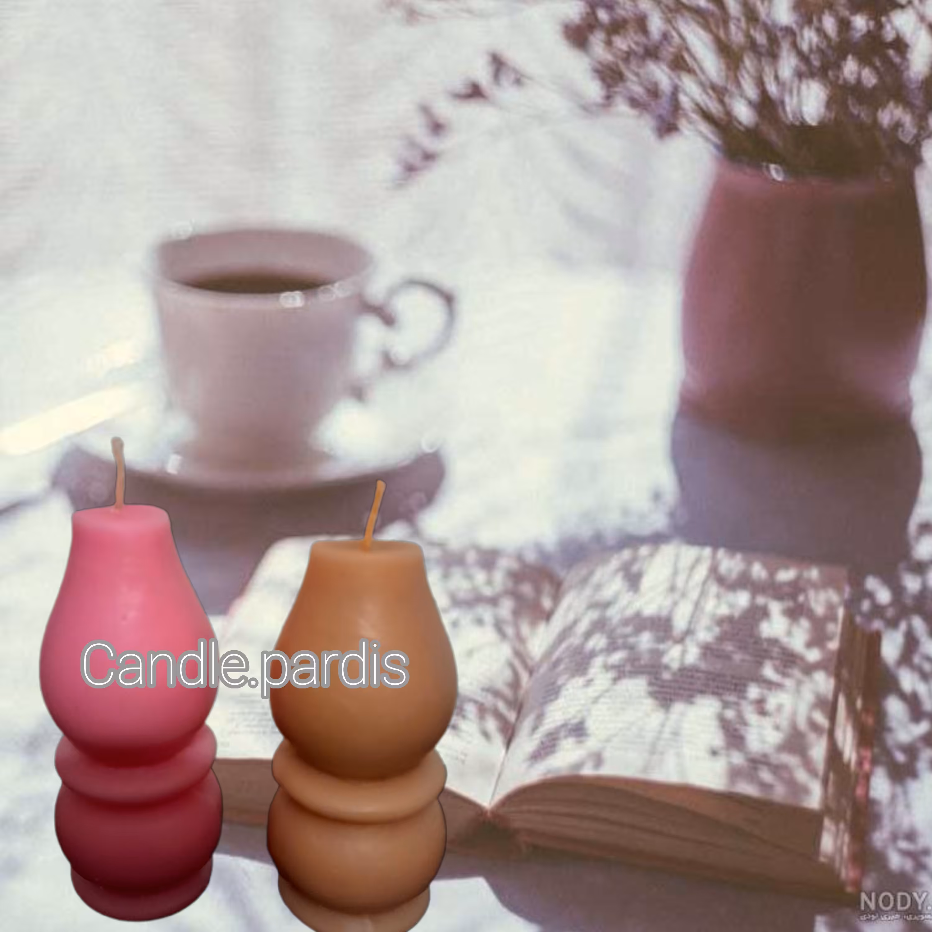 شمع تزیینی خمره ای 