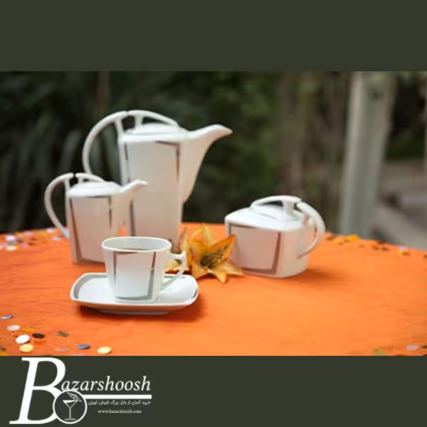 سرویس چینی غذاخوری 107پارچه تقدیس طرح لیلیوم 12نفره کوئین