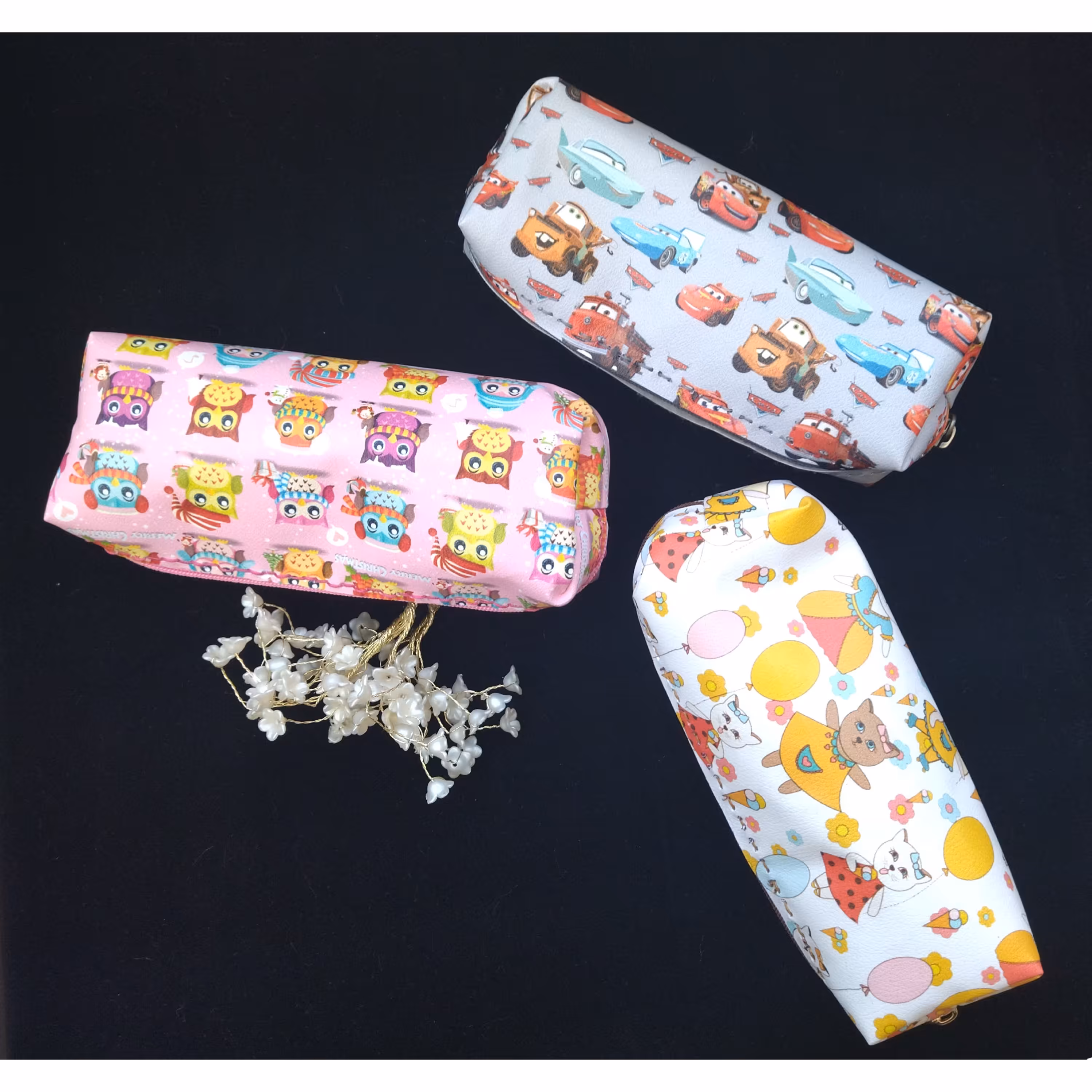 جامدادی تک زیپ چرم مصنوعی در سه طرح قیمت تکی