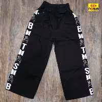 شلوار کتان بنگال کارگو بگ نیم بگ طرح بی تی اس سایز80تا100سنین8تا13