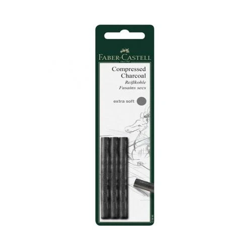 ذغال فشرده 3 عددی خیلی نرم (Extra) فابر کاستل FABERCASTELL