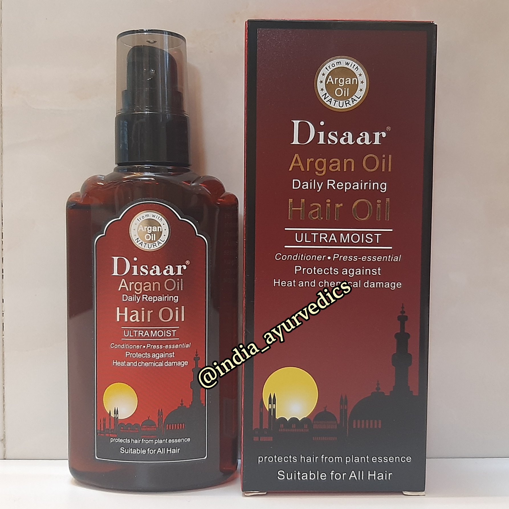 روغن آرگان دیسار 120میل مناسب برای انواع مو ارسال رایگان