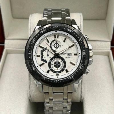 CASIO ساعت مردانه کاسیو بند استیل نقره ای