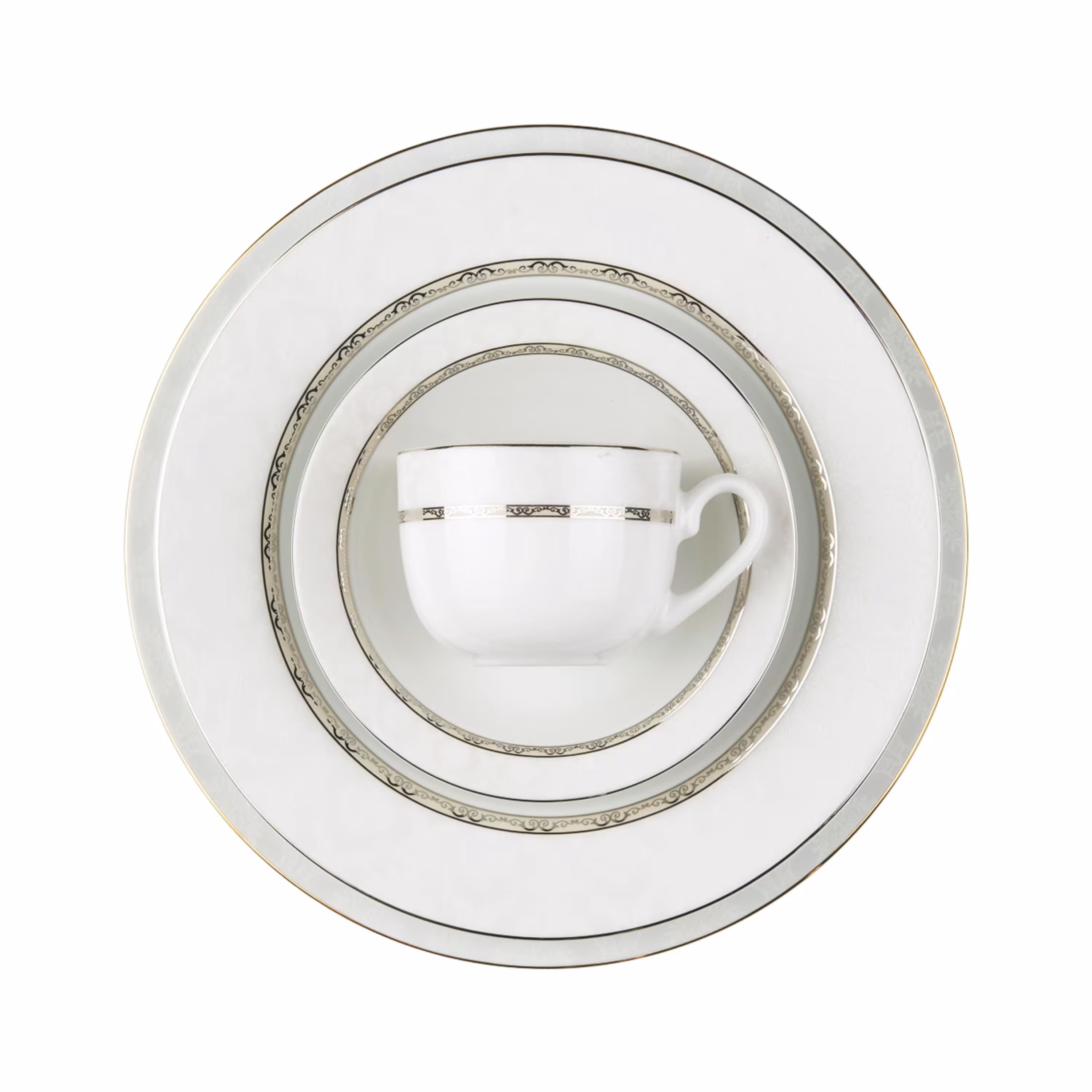 سرویس چینی زرین 12 نفره 102 پارچه هدیه پلاتینی درجه یک