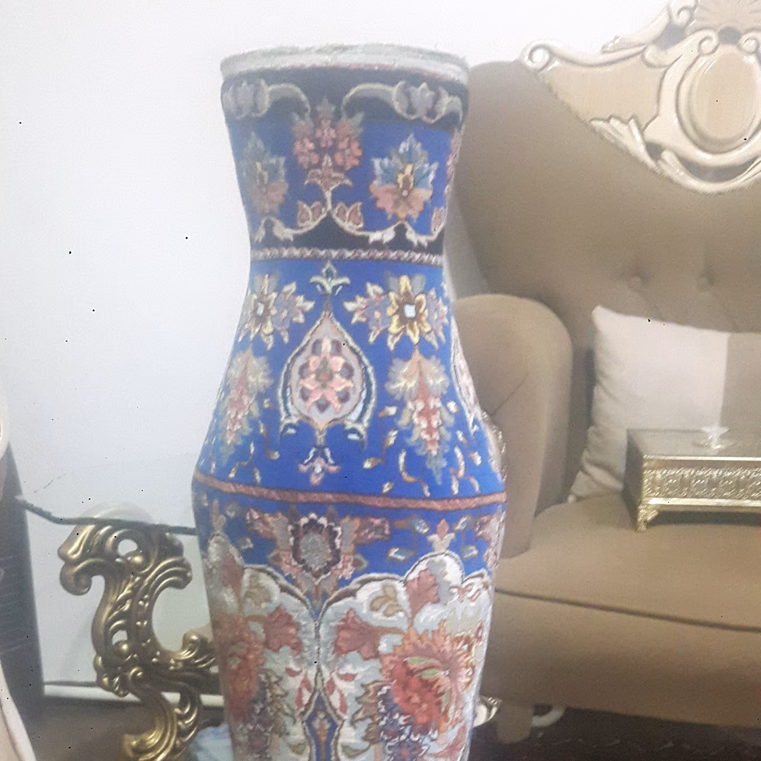 فرش طرح کوزه دست باف خانگی