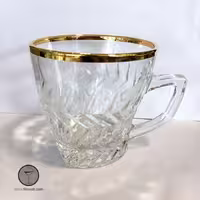 فنجان مدل 4241 لب طلا آدریا گلس