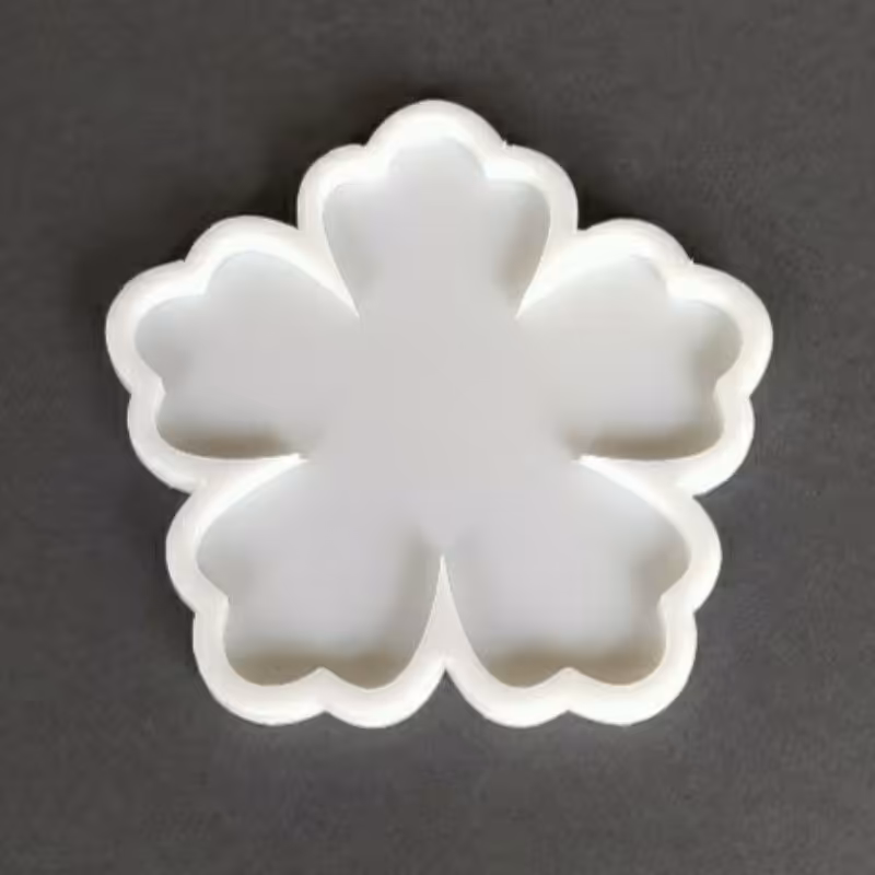 قالب سیلیکونی رزین مدل گل پنج پر طرح 1 کد 25