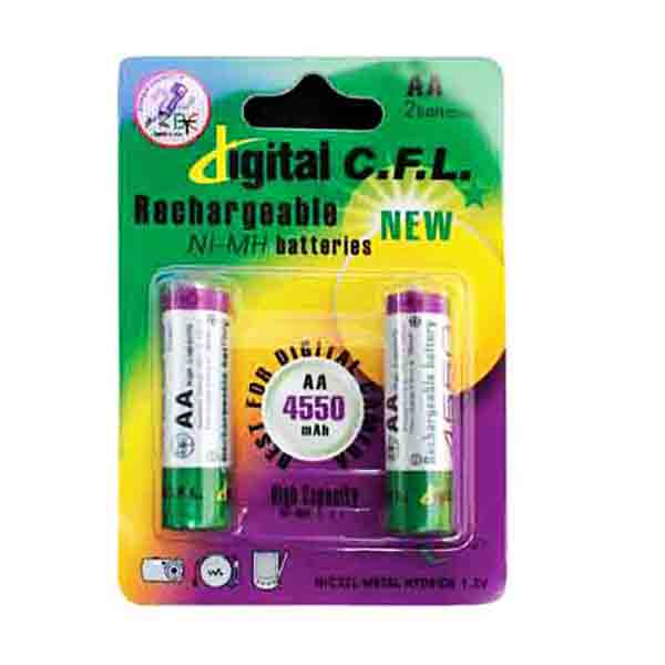 باتری قلمی شارژی Digital CFL با ظرفیت 4550 میلی آمپر