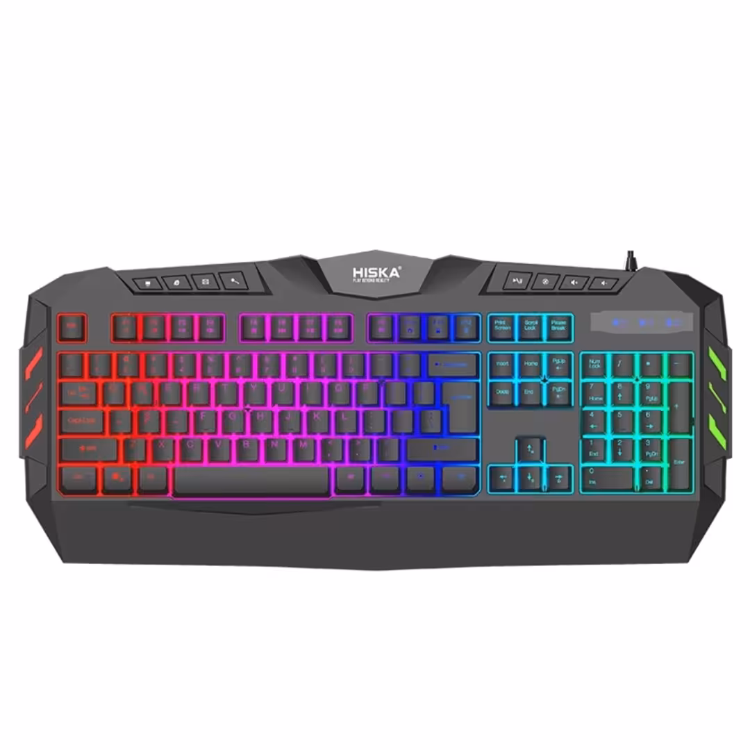 کیبورد مخصوص بازی هیسکا مدل HX-KEG400 RGB