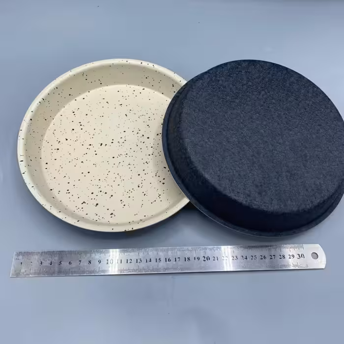 قالب پیتزا تفلون اصلی 21سانت
(قابلیت شعله مستقیم و فر)