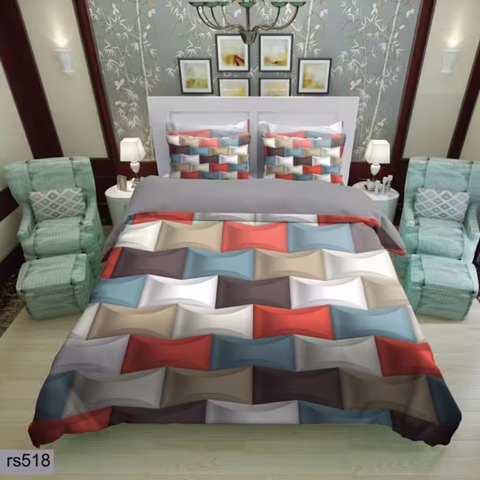 سرویس روتختی 2 نفره تنسل چاپی برندترک لند(Turk Land) rs 518